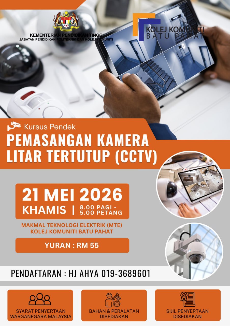 Kursus Pemasangan Kamera CCTV